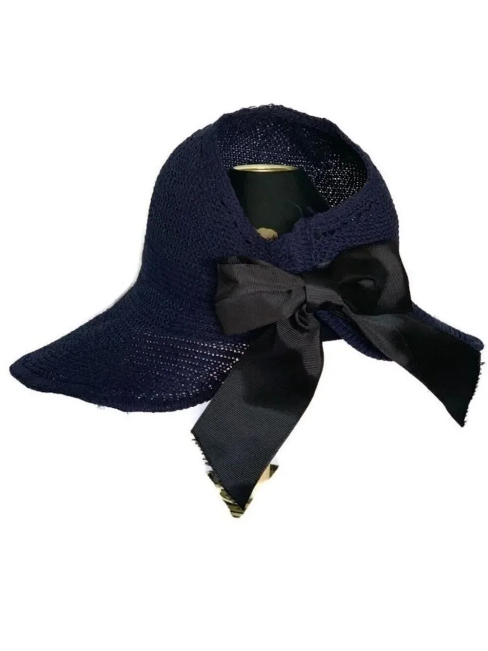NEW-SOFT Straw Wide Brim Foldable Sun Visor Hat